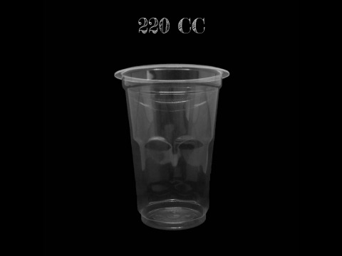 แก้วพลาสติกใส 220cc